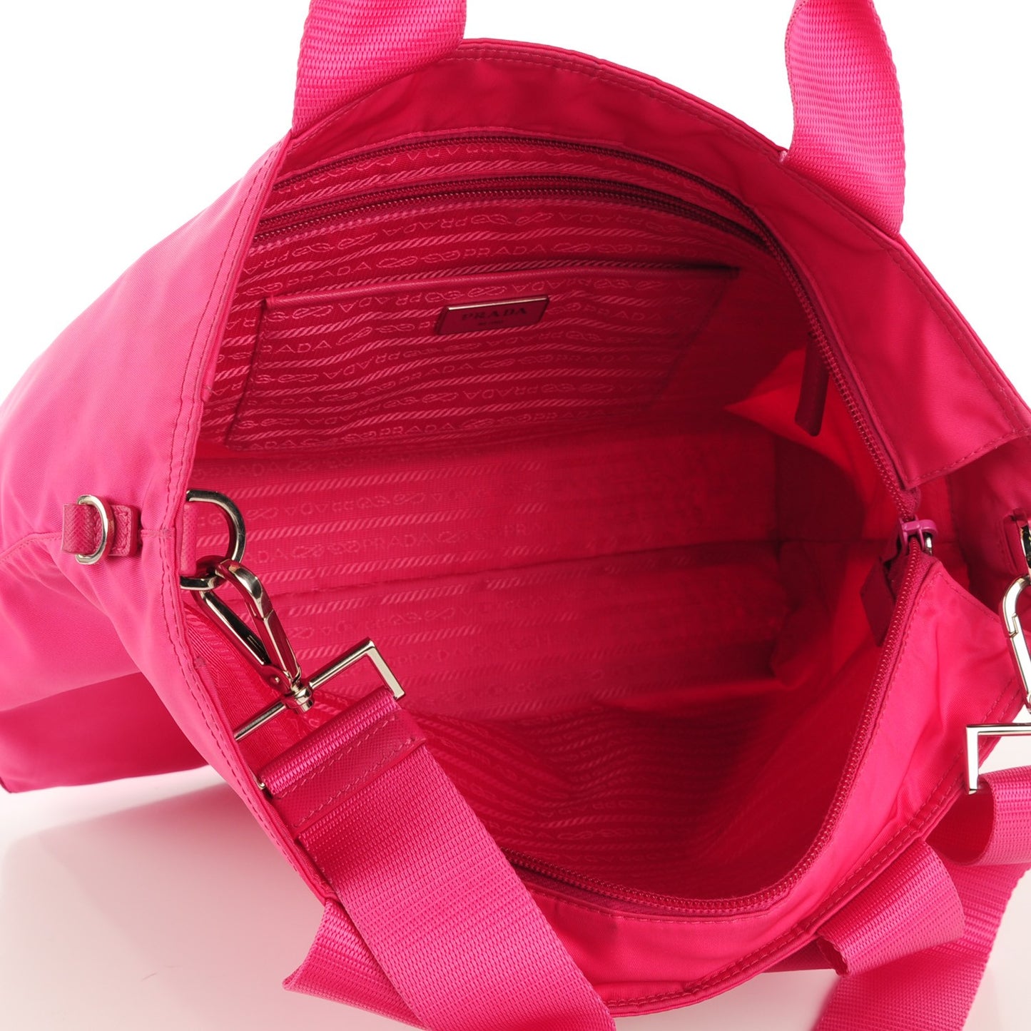 Tessuto Nylon Tote Fuxia