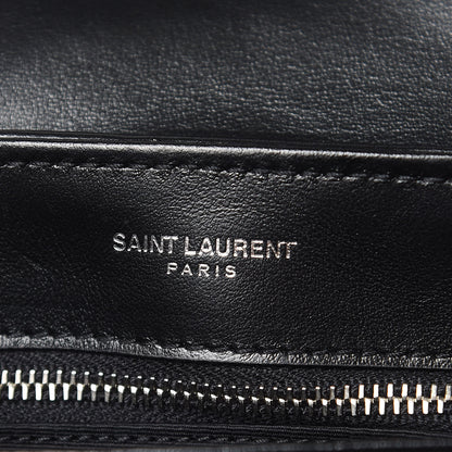 Saint Laurent Calfskin Y Quilted Monogram Toy Loulou Crossbody Bag Black 7 of 9