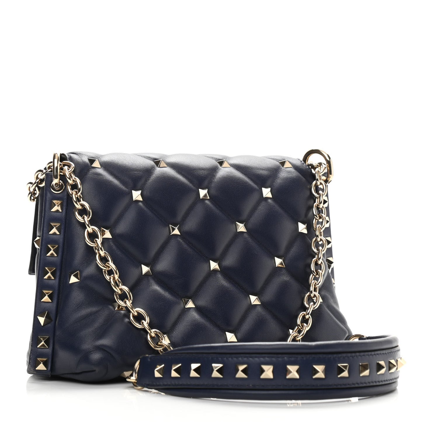 Nappa Small Candystud Crossbody Navy