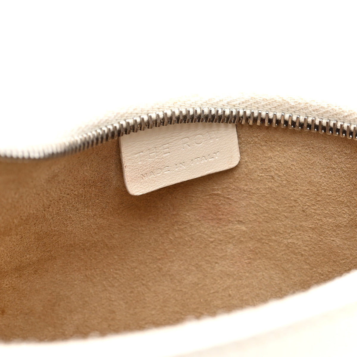 The Row Smooth Calfskin Half Moon Shoulder Bag New Ivory 6 of 9