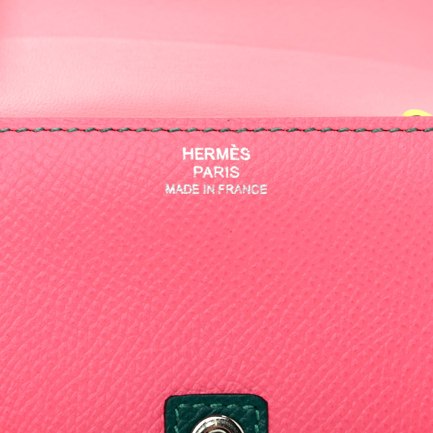 Epsom Camail Long Wallet Rose Azalee Malachite Lime