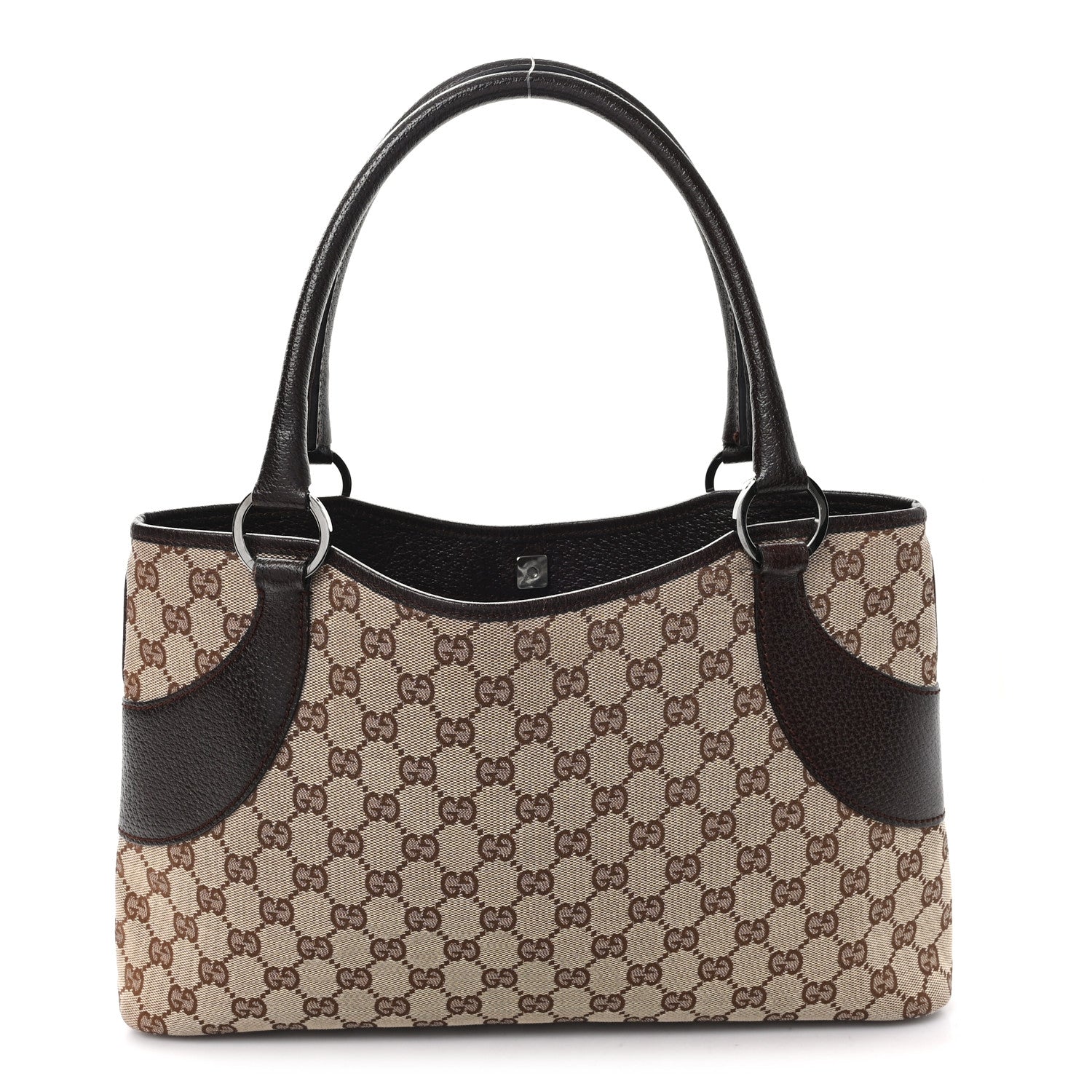 Gucci Monogram Shoulder Bag Dark Brown 1 of 10
