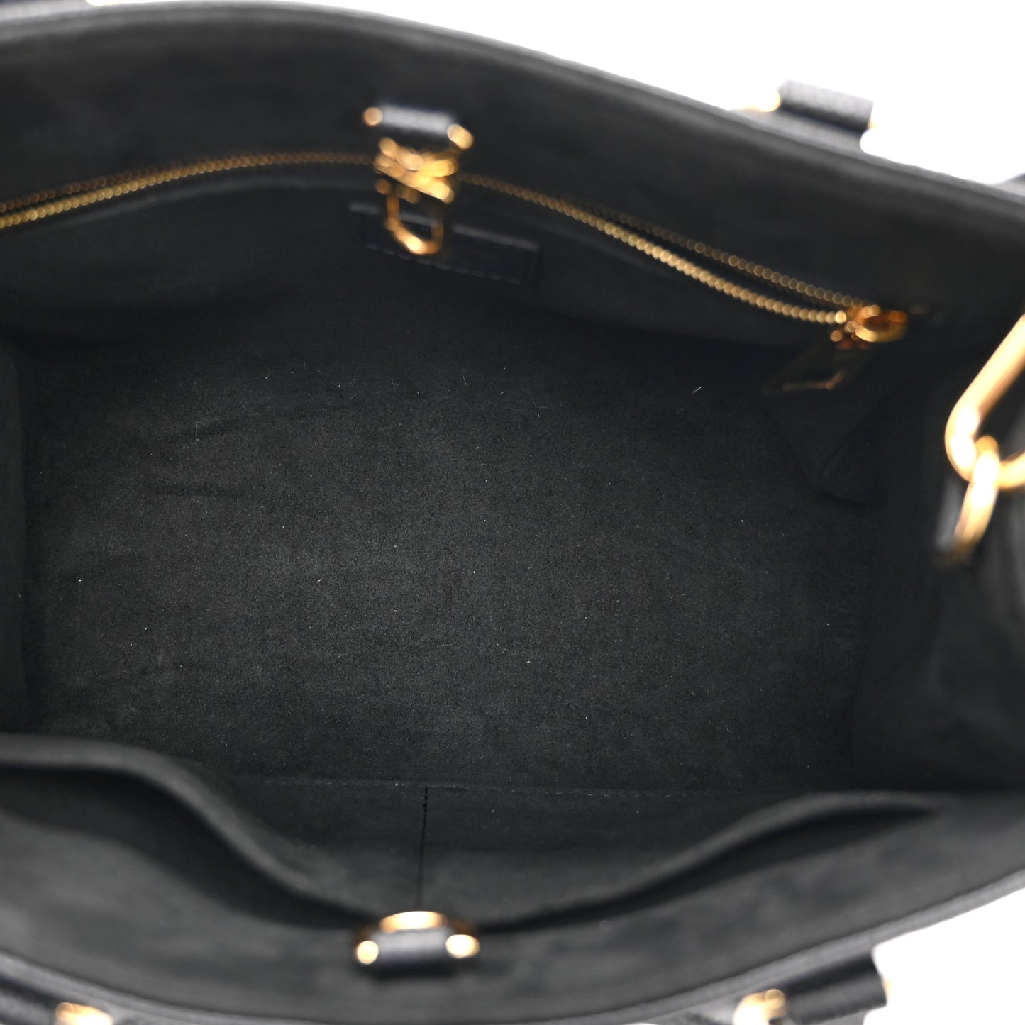 Grained Calfskin Studded Monogram Giant Onthego PM Black