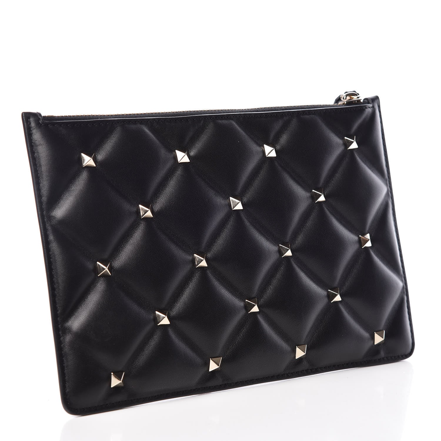 Valentino Garavani Nappa Small Candystud Zip Pouch Black 3 of 7