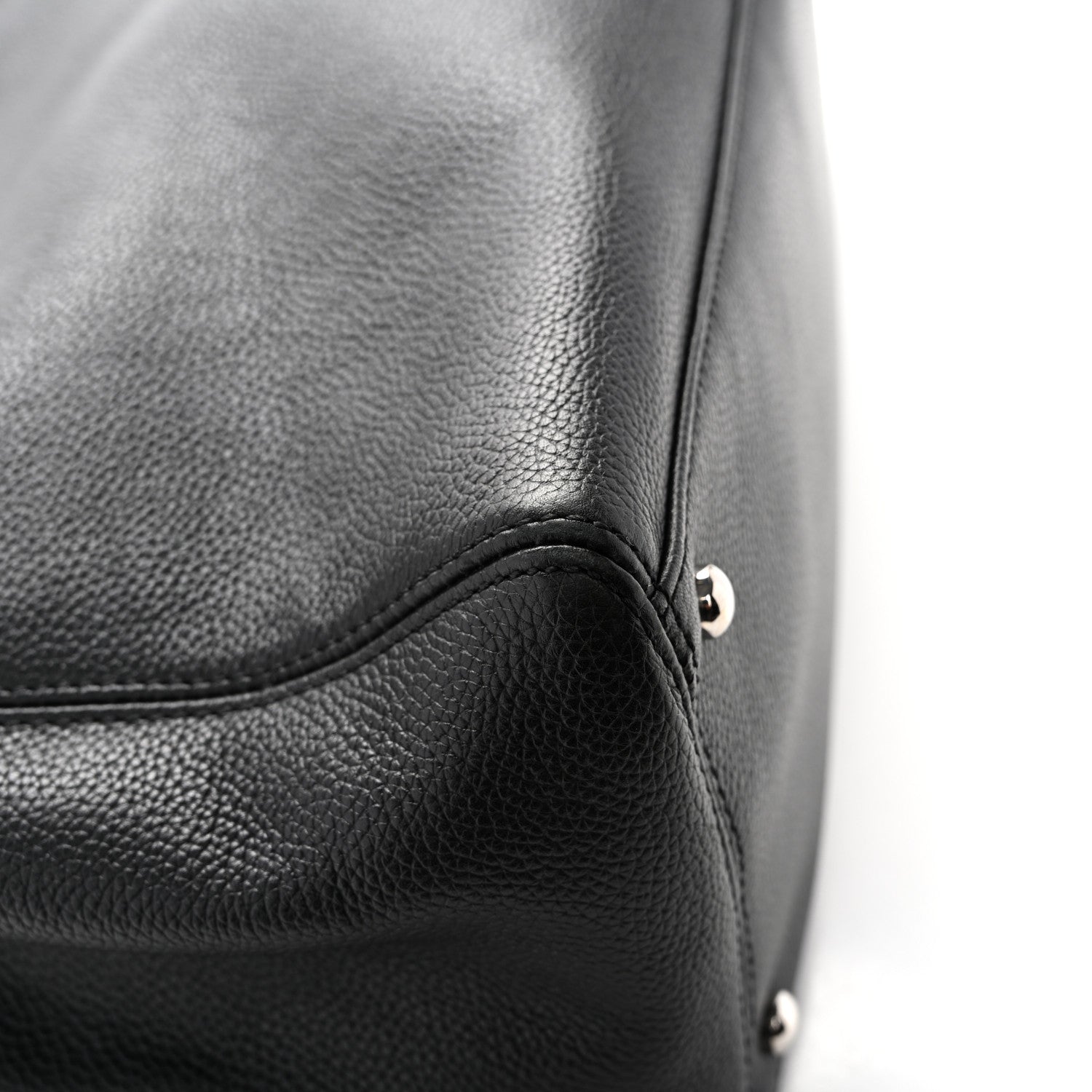 Chanel Calfskin Cerf Executive Shopper Tote Black 13 of 15