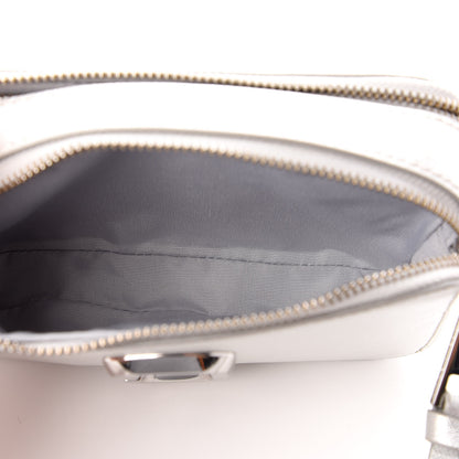 Marc Jacobs Saffiano Small Snapshot Camera Bag Silver 5 of 9