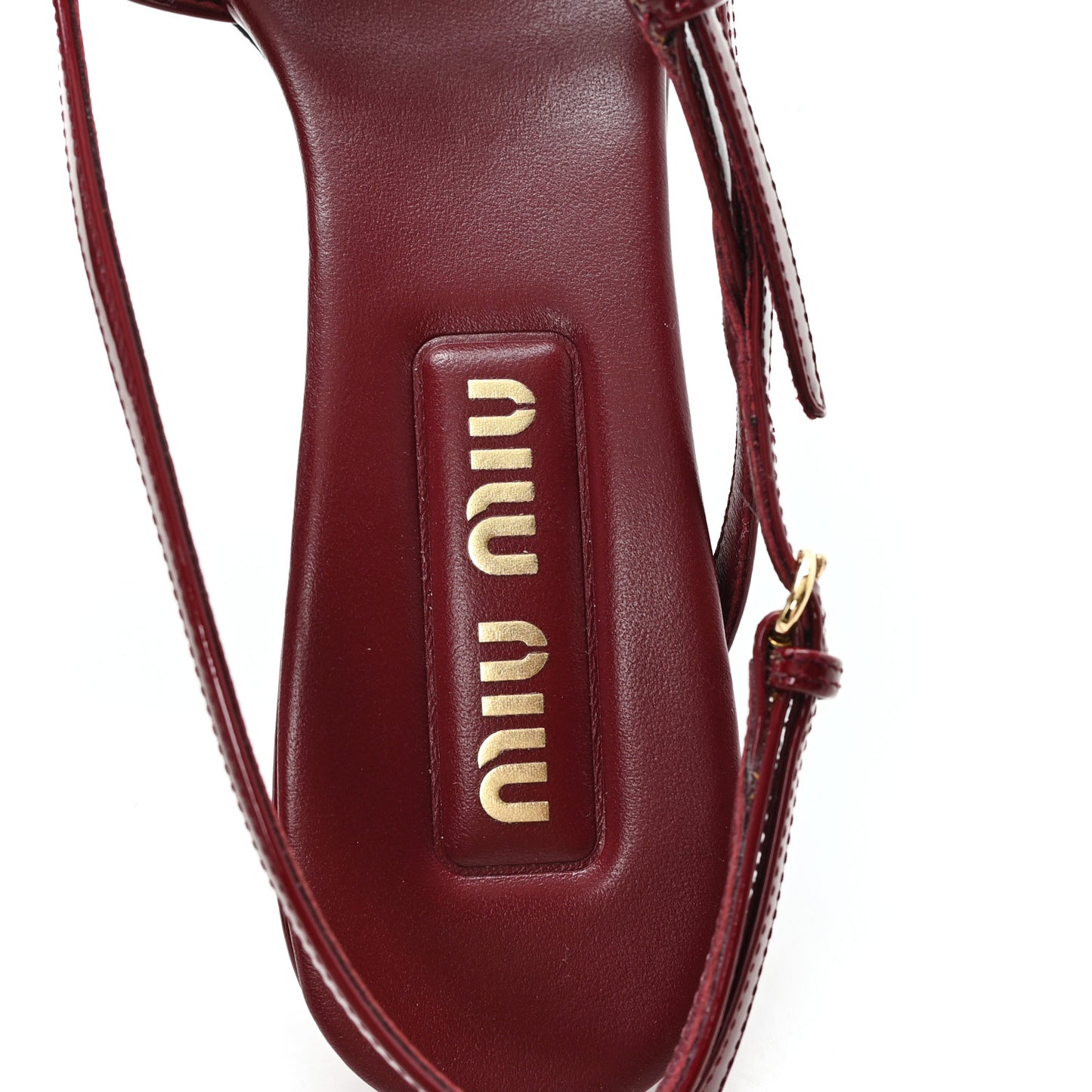 Vernice Buckle 55mm Slingback Pumps 39 Porpora