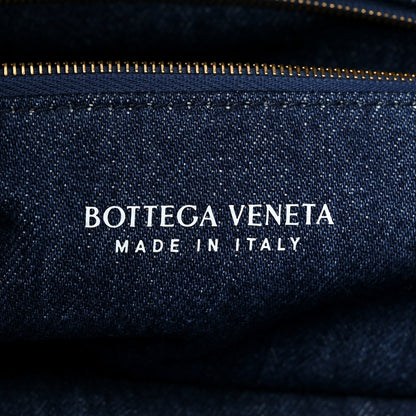 Bottega Veneta Denim Calfskin Intrecciato Large Hop Abyss Indigo 6 of 9