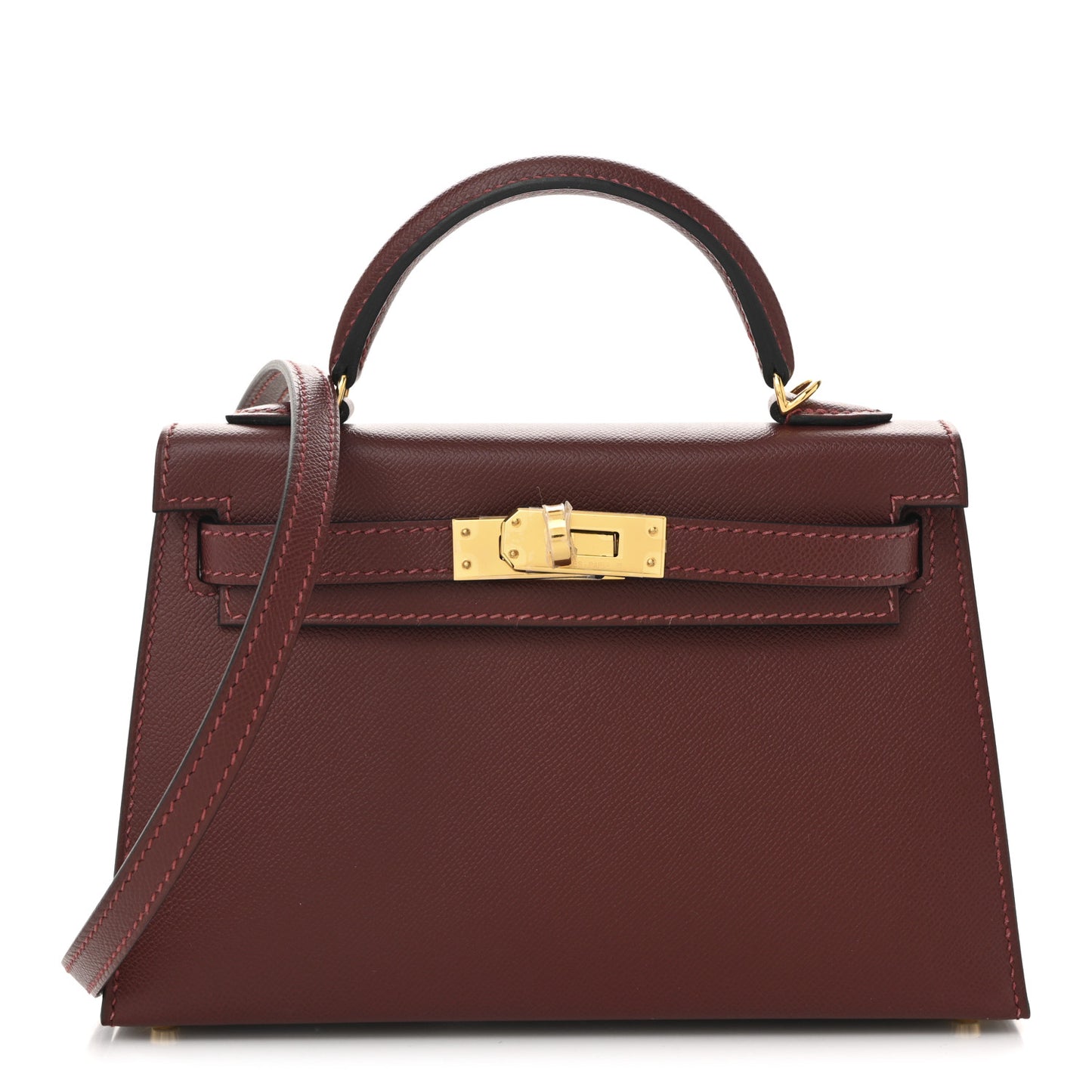 Madame Calfskin Mini Kelly Sellier 20 Rouge H