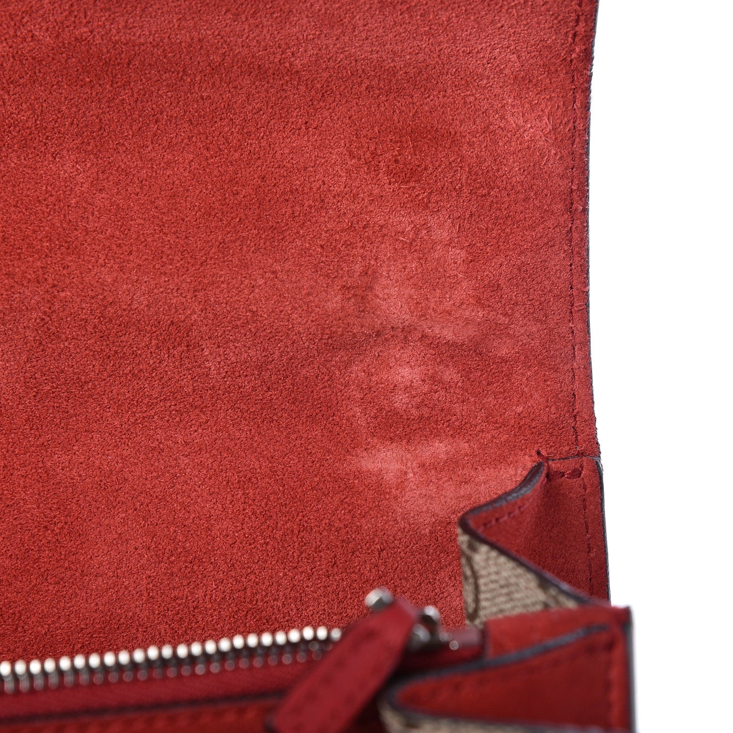 Gucci GG Supreme Monogram Small Dionysus Shoulder Bag Red 9 of 15
