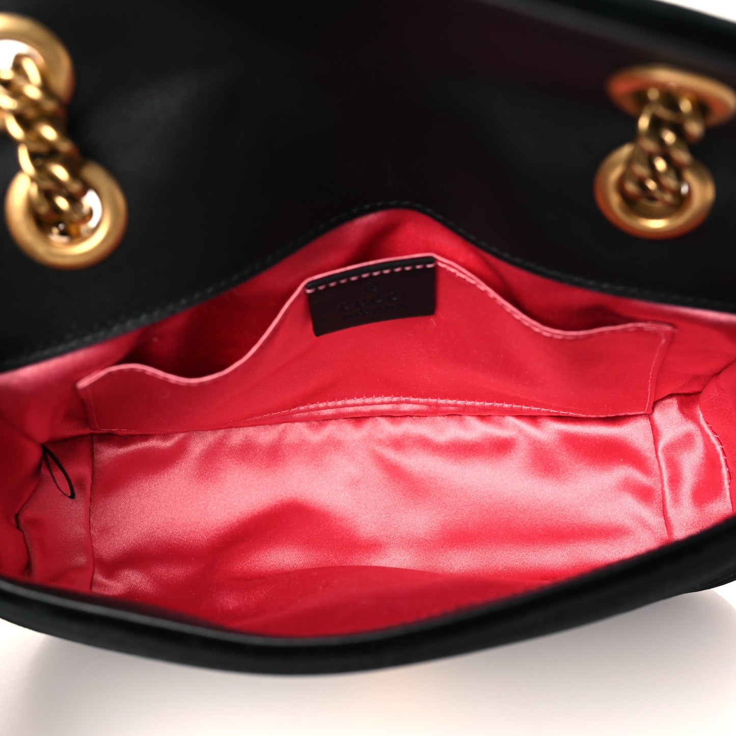 Velvet Matelasse Mini GG Marmont Shoulder Bag Black