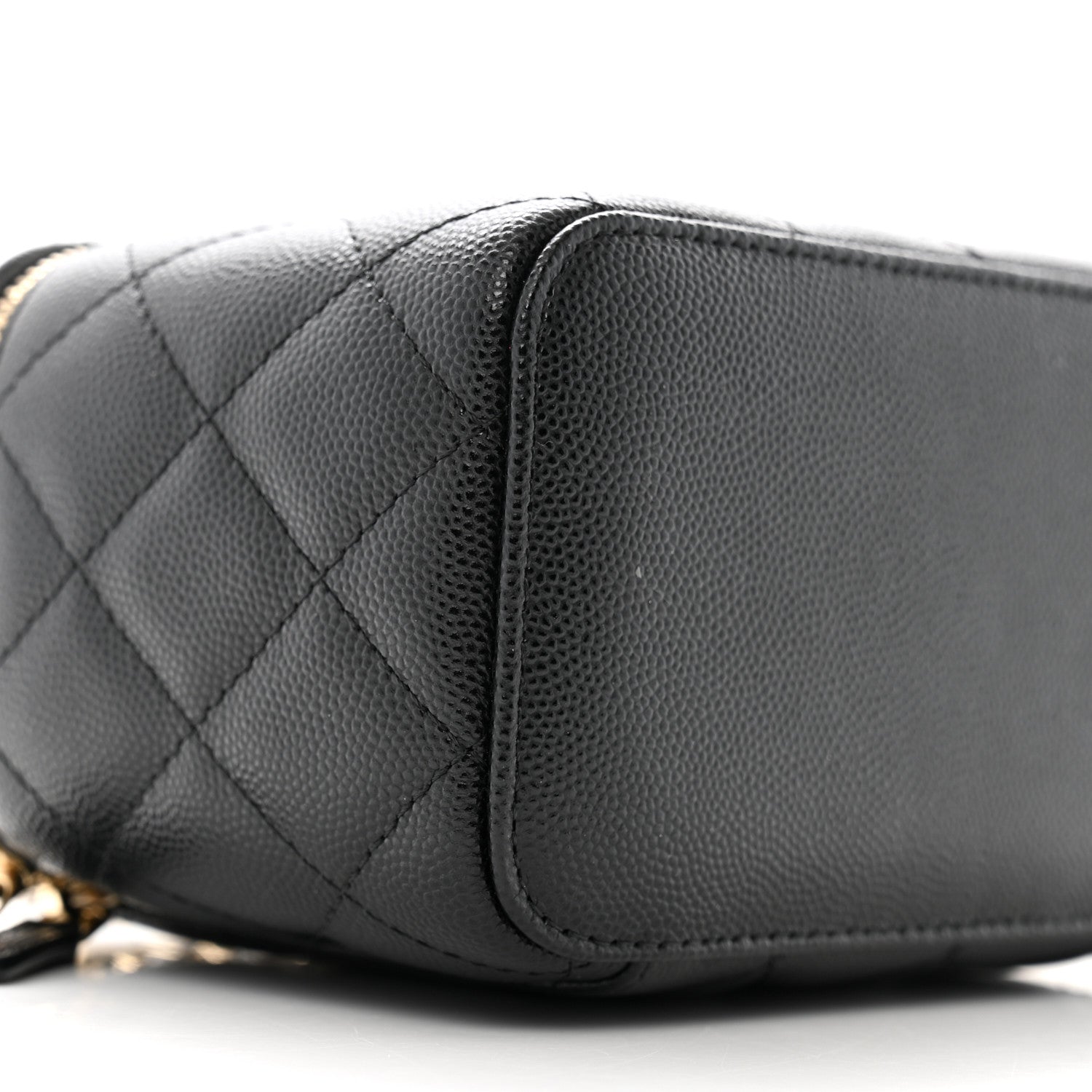 Chanel Caviar Quilted Small Vanity Case With Chain Black 9 of 11