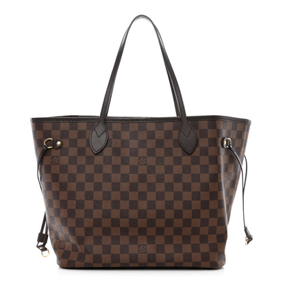 Louis Vuitton Damier Ebene Neo Neverfull MM Rose Ballerine 3 of 16