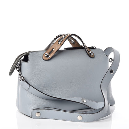 Fendi Vitello Dolce Chain Medium By The Way Boston Bag Azzurro Polvere Sand 3 of 10