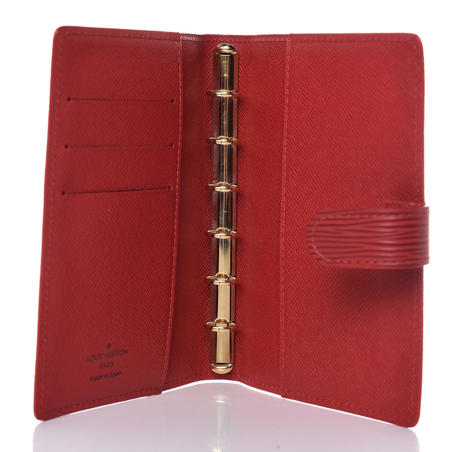 Epi Small Ring Agenda Cover Castillan Red