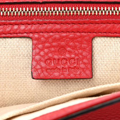 Gucci Soft Patent Medium Soho Clutch Red 6 of 7