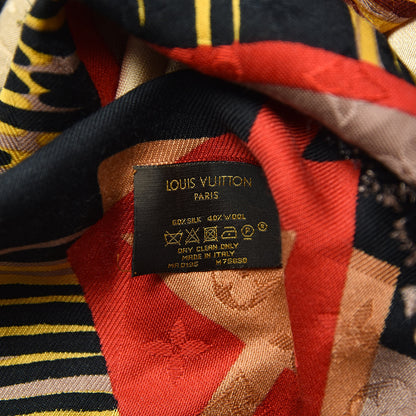 Louis Vuitton Wool Silk Jungle Fever Shawl 3 of 4