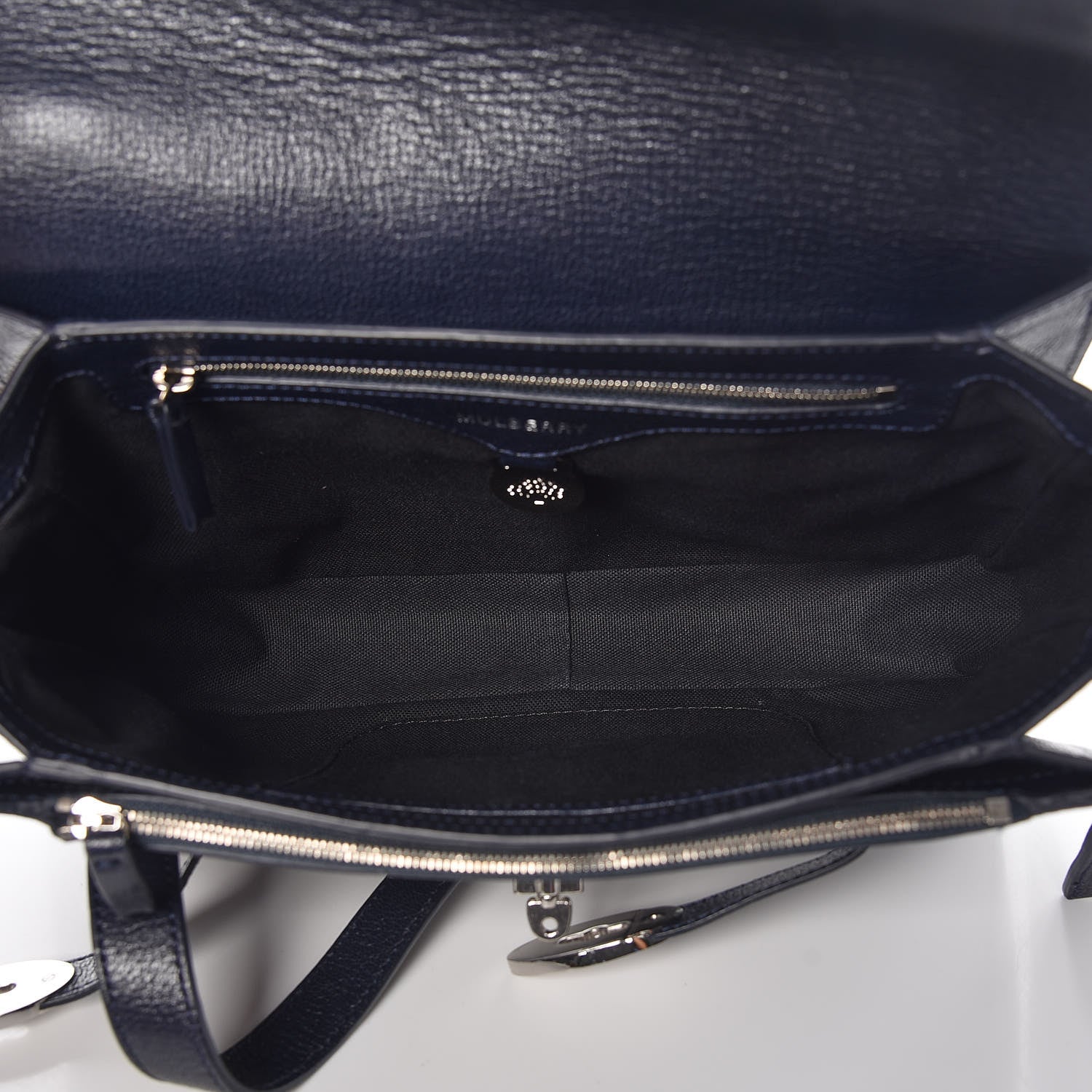 Mulberry Shiny Goatskin Bayswater Shoulder Bag Midnight 5 of 10