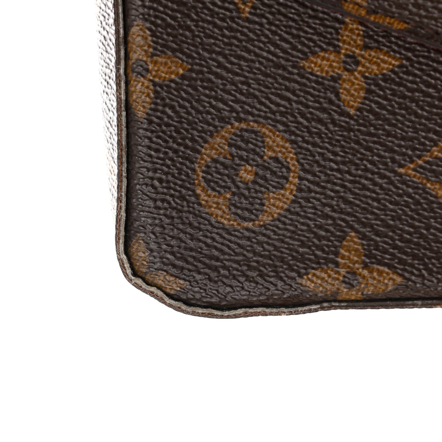 Monogram Pochette Felicie Chain Wallet Fuchsia