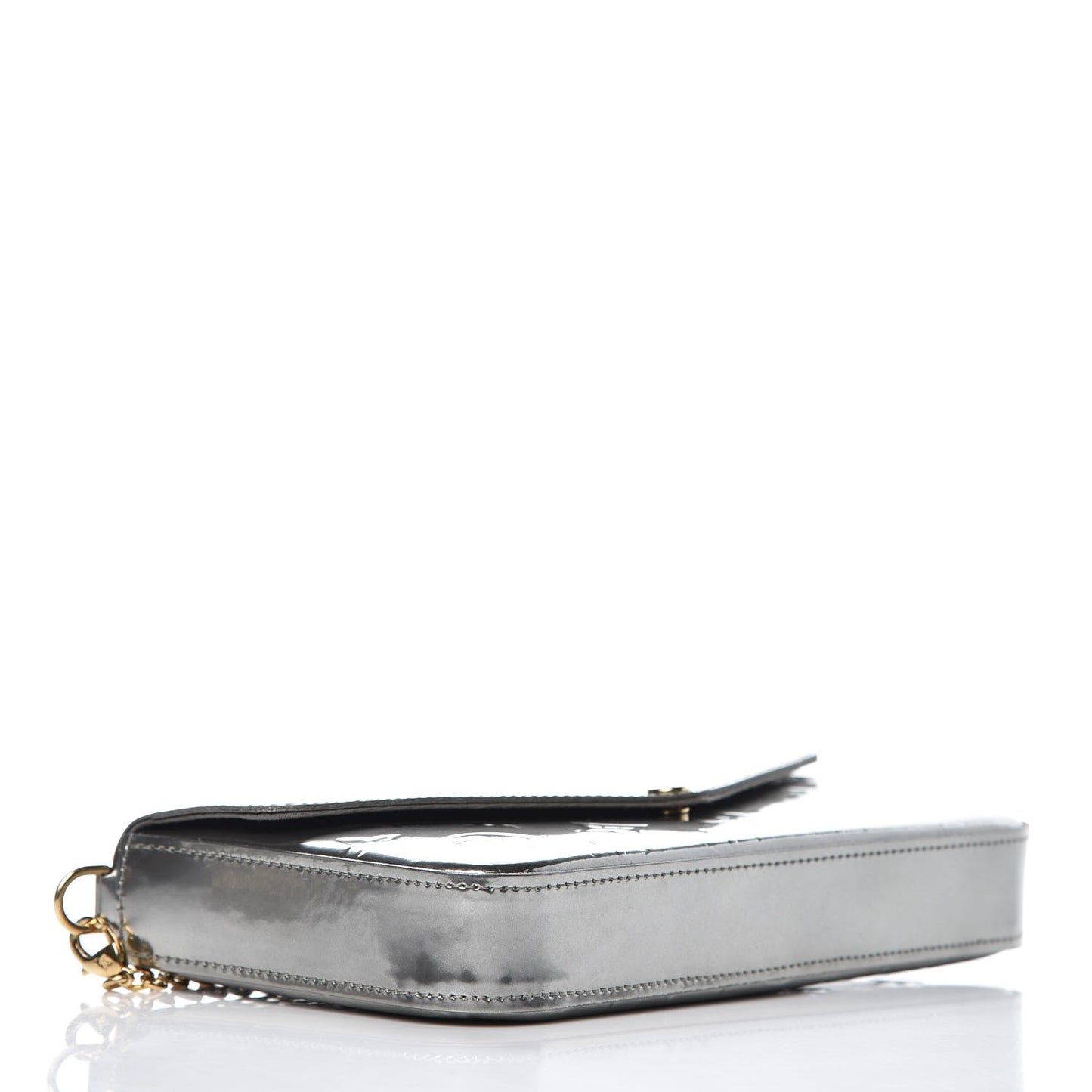 Vernis Felicie Pochette Chain Wallet Gris Metal