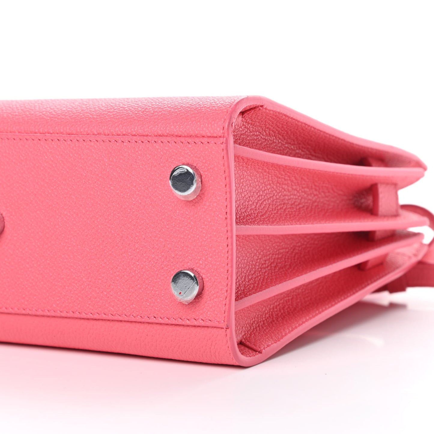 Grained Calfskin Nano Sac De Jour Coral