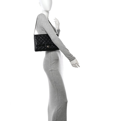 Chanel Caviar Quilted Clutch With Chain Flap Black 2 of 11