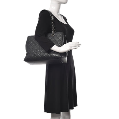 Chanel Caviar Quilted Grand Shopping Tote GST Black 2 of 14