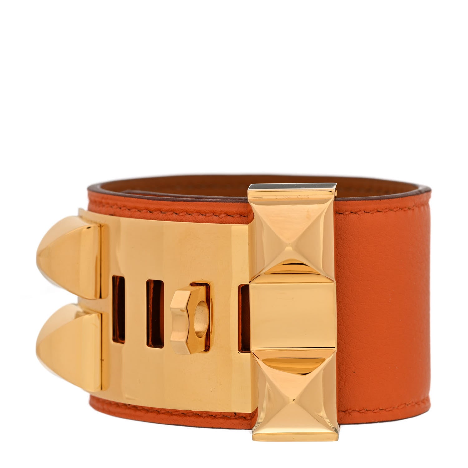 Hermes Swift Collier De Chien CDC Bracelet S Orange 4 of 6