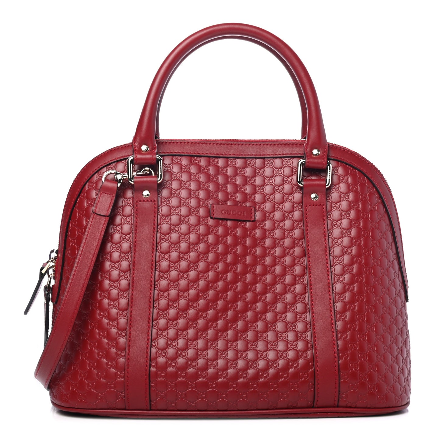 Microguccissima Medium Dome Bag Red