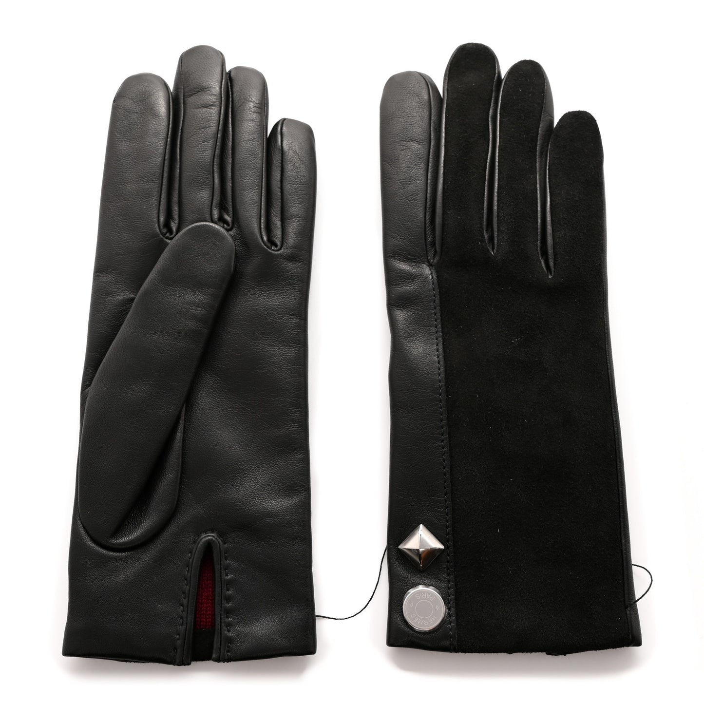Lambskin Suede Harmonie Gloves 7 Black