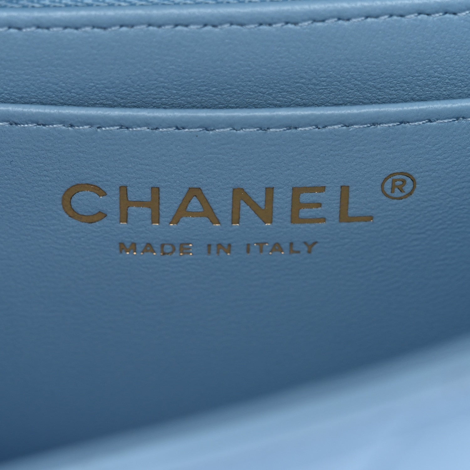 Chanel Lambskin Quilted Mini Rectangular Flap Light Blue 6 of 11