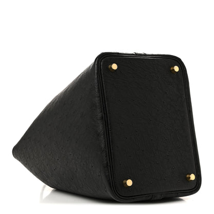 Hermes Ostrich Picotin Lock 18 Black 6 of 21