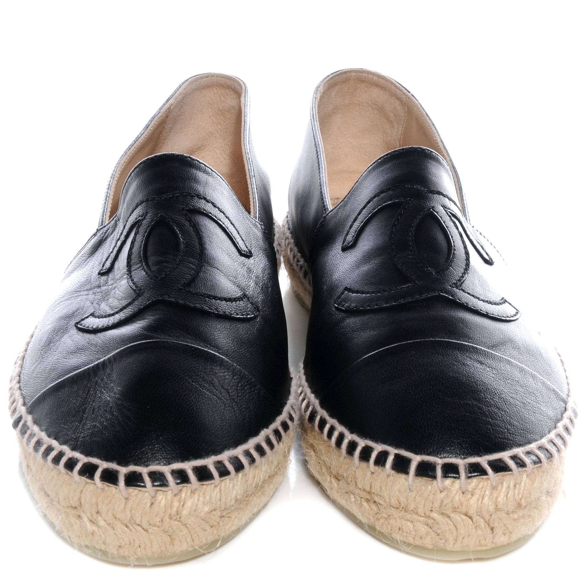 Chanel Lambskin Espadrilles Black 40 2 of 6