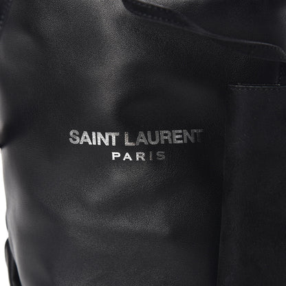 Saint Laurent Lambskin Small Teddy Bucket Bag Black 10 of 11