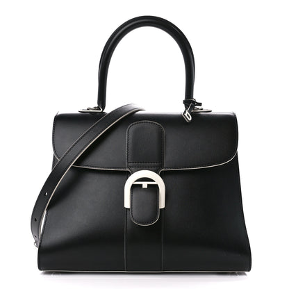 Delvaux Box Calfskin MM Brillant Clouds Satchel Black Ciel 1 of 14