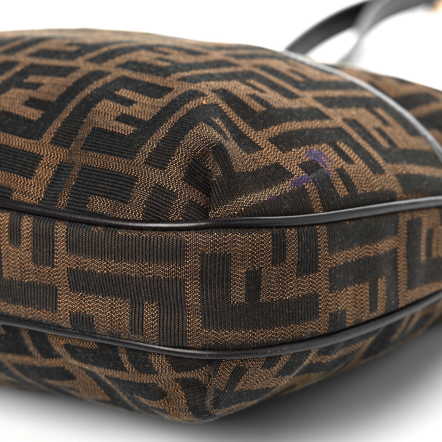 Fendi Zucca Vitello Chef Crossbody Bag Tobacco Moro 8 of 9