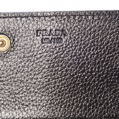 Prada Vitello Daino Antik Continental Flap Wallet Piombo 7 of 10
