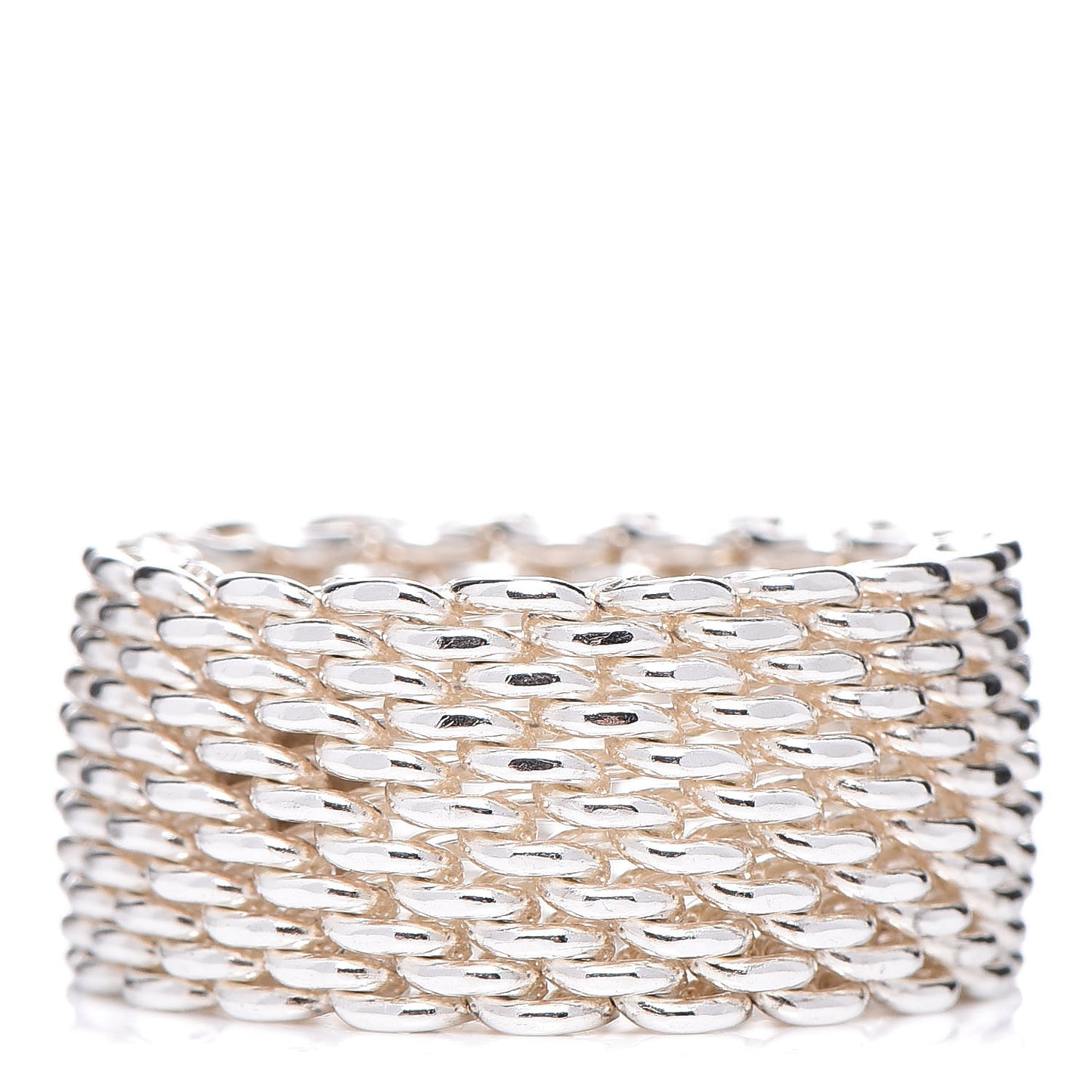 Sterling Silver Somerset Mesh Ring 53 6.25
