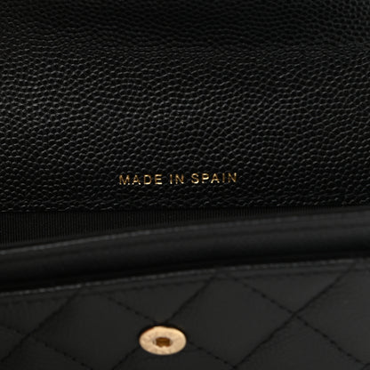 Chanel Caviar Quilted Boy Flap Card Holder Black 7 of 10
