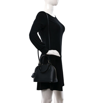 Louis Vuitton Epi Alma BB Black 2 of 8