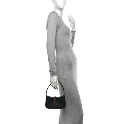 Saint Laurent Smooth Calfskin Le 5 A 7 Mini Hobo Black 2 of 10