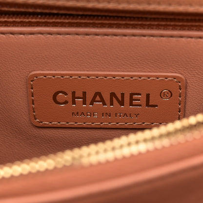 Chanel Caviar Quilted Small Coco Handle Flap Beige 6 of 12