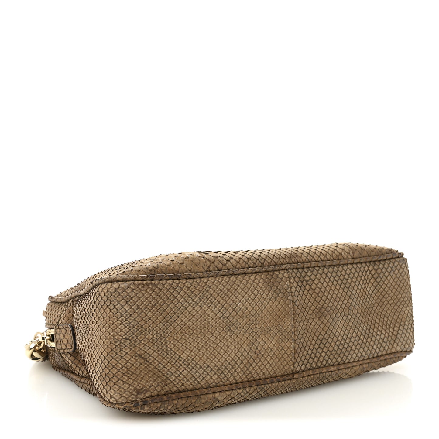 Snakeskin Small Soho Bowler Brown