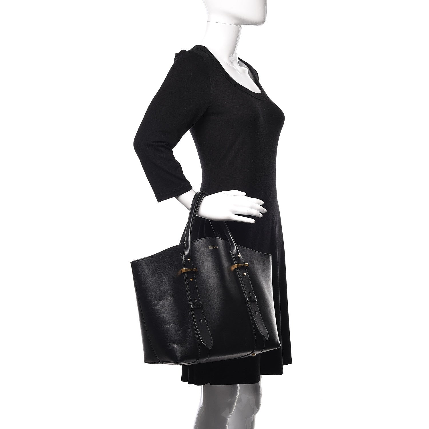 Alexander McQueen Soft Calfskin Medium Legend Tote Black 2 of 13
