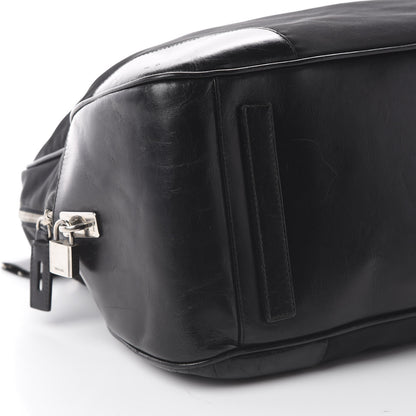 Prada Tessuto Nylon Calfskin Tote Black 5 of 8