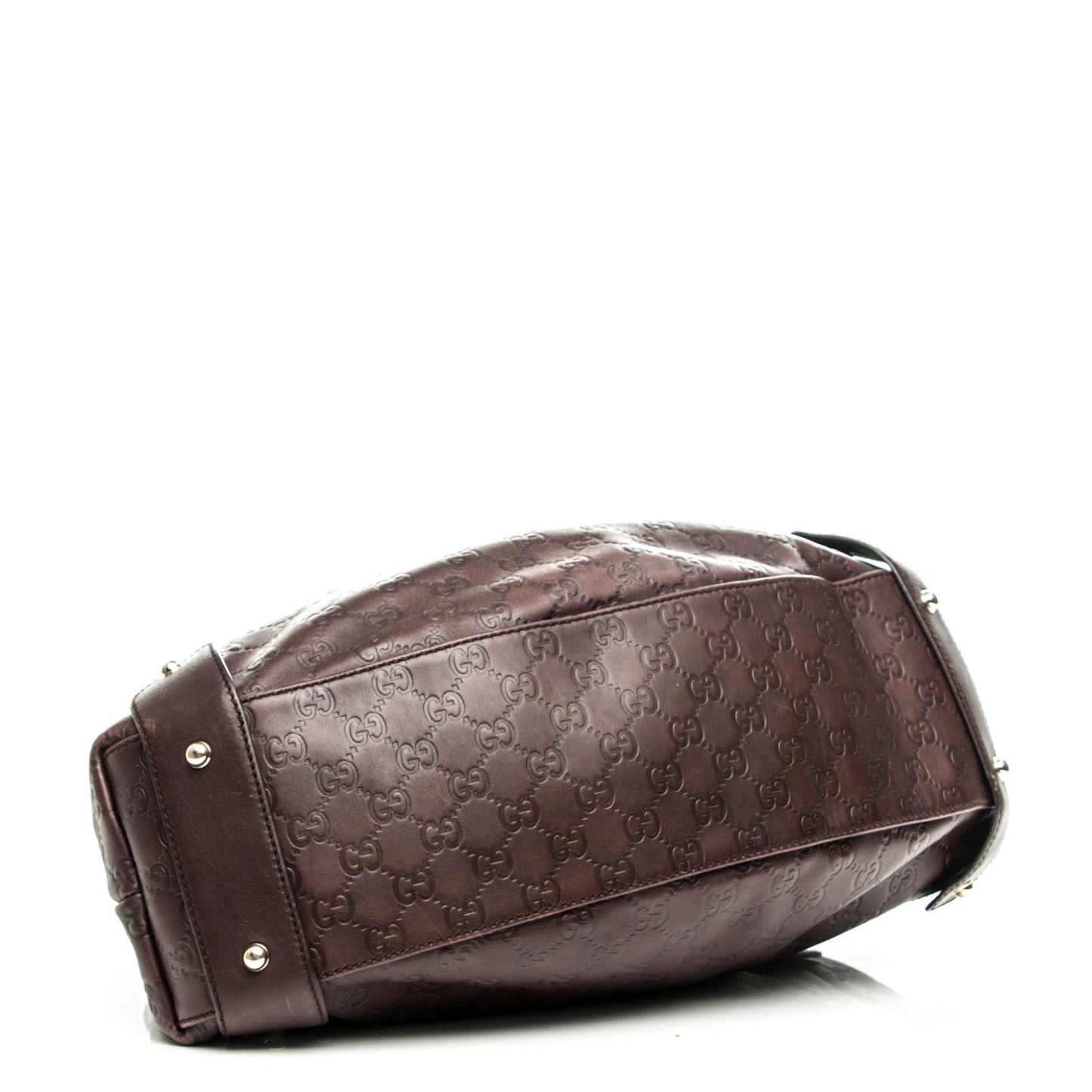 Guccissima Medium Pelham Shoulder Bag Dark Brown