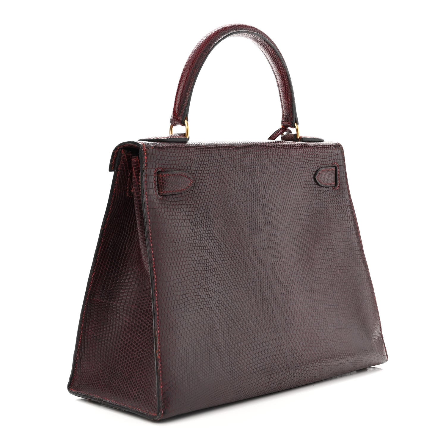 Hermes Lizard Kelly Sellier 28 Rouge H 3 of 15