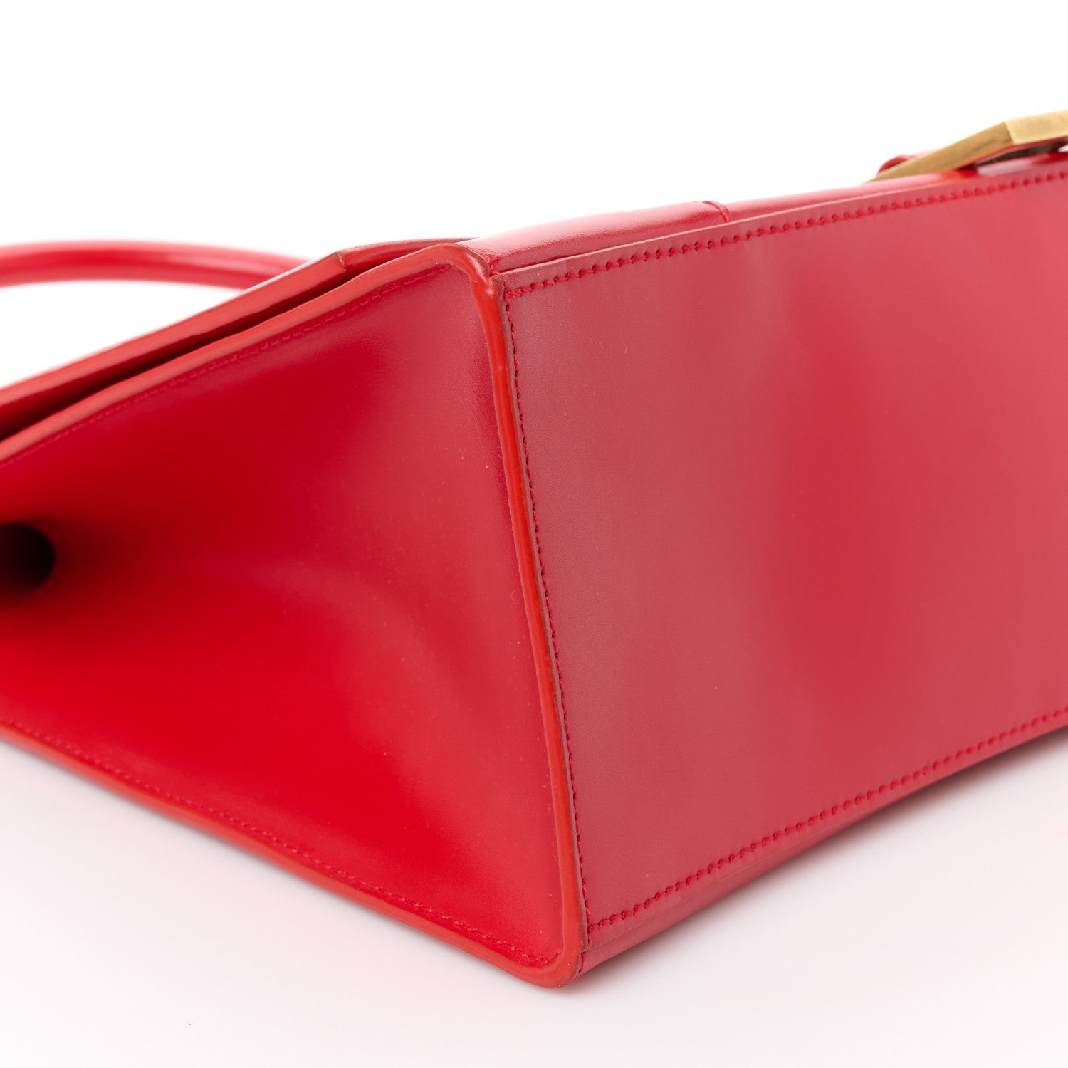 Balenciaga Shiny Box Calfskin Medium Hourglass Top Handle Bag Bright Red 9 of 14