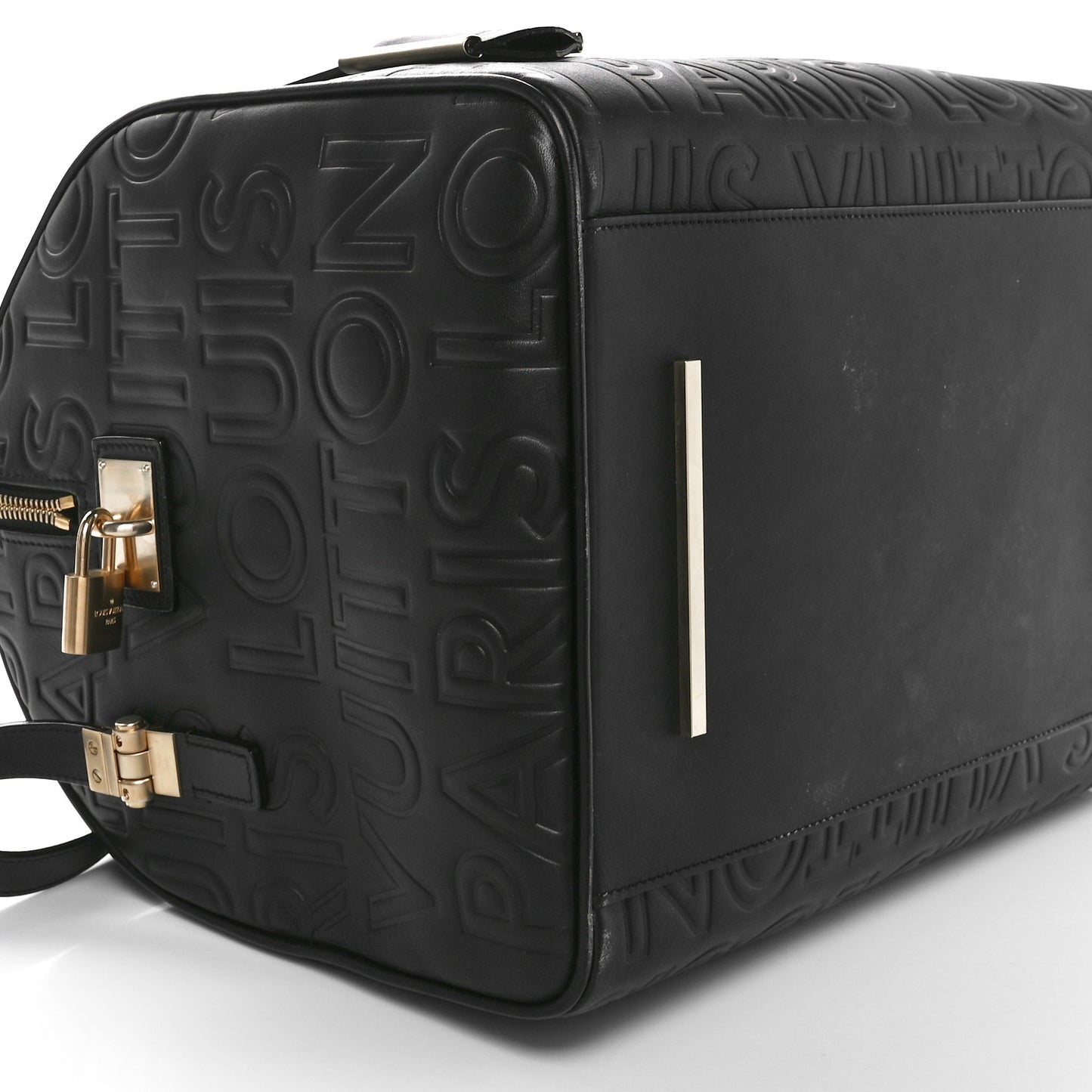 Calfskin Embossed Speedy Cube 30 Black