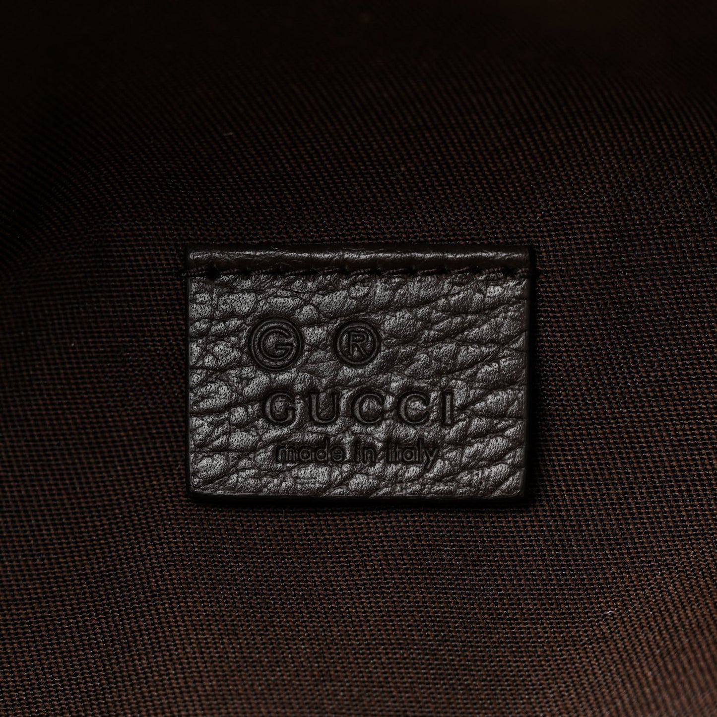 Monogram Dollar Calfskin Waist Pouch Beige Ebony Testa di Moro Marrone Scuro